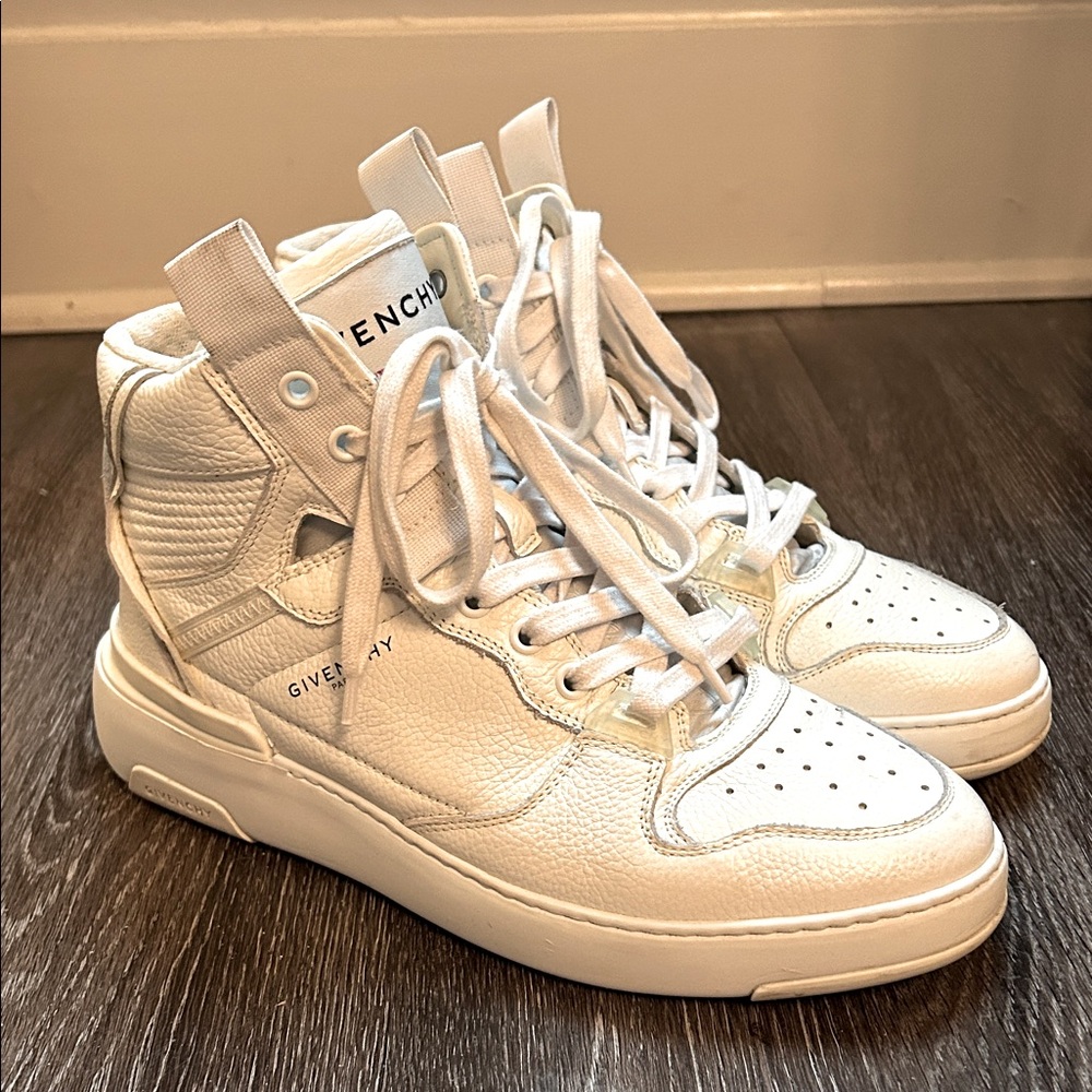 Givenchy white high-top basketball sneakers